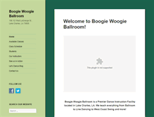 Tablet Screenshot of boogiewoogieballroom.net